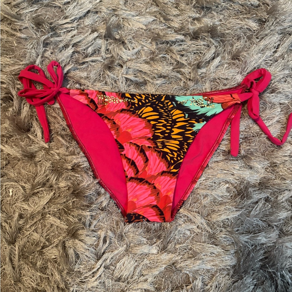 Vibrant Pink and Orange Bikini Bottom